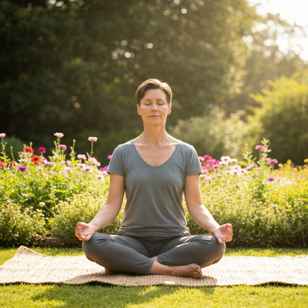 Person in peaceful wellness state